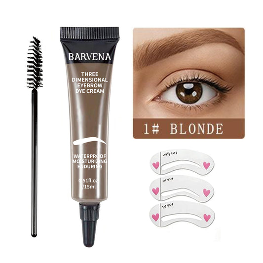 Eyebrow Dye Cream - Long Lasting Waterproof Smudge proof Liquid Eyebrow Gel