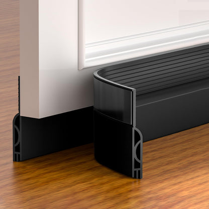 2 Pcs Silicone Weather Stripping Door Bottom