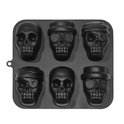 Halloween Skull Cake Pan Silicone Large Size Skull Baking Molds