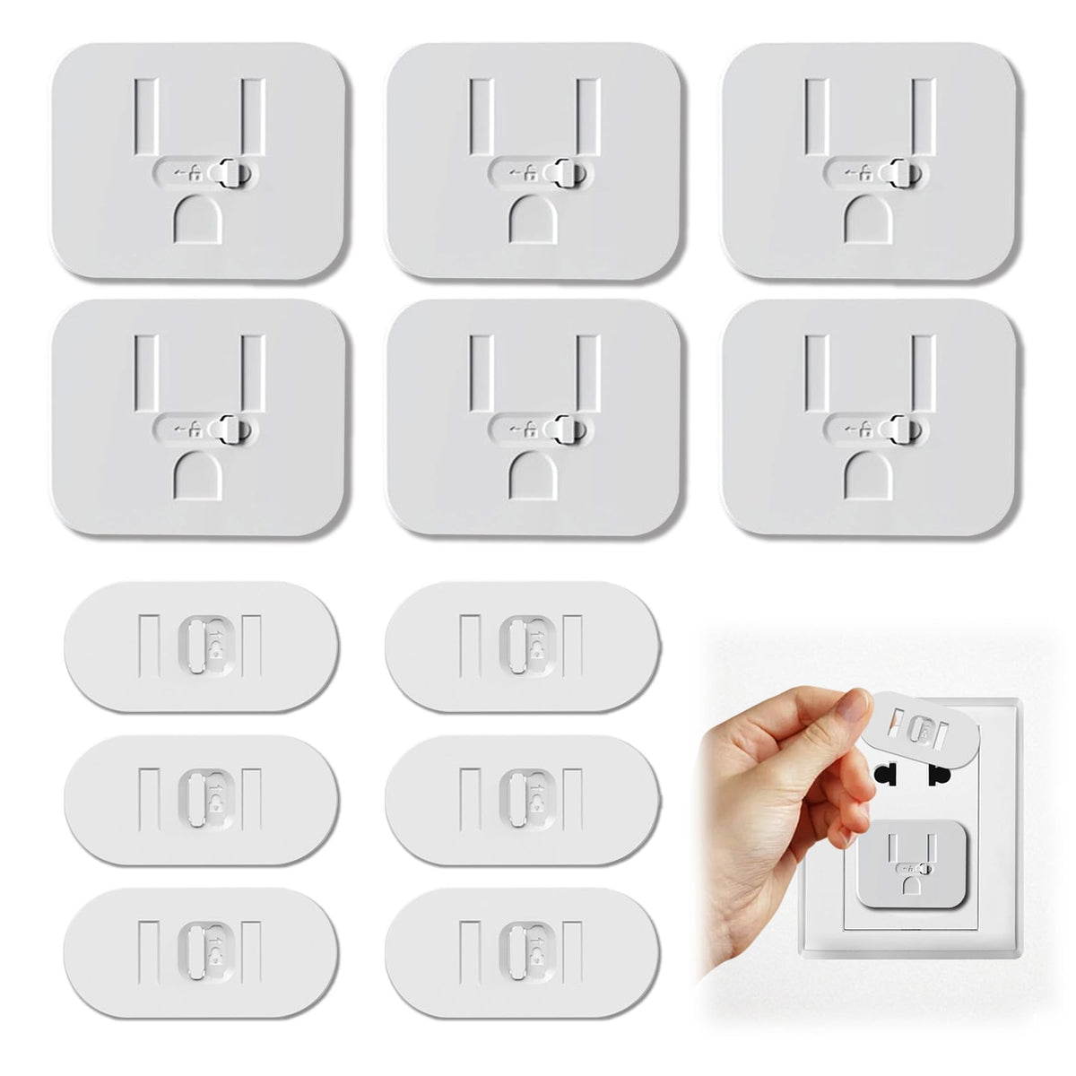 12pcs  Childproof Electrical Outlet Protectors