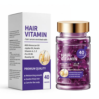 Hair Oil Capsules - Hair Vitamins A, E, & Pro B5