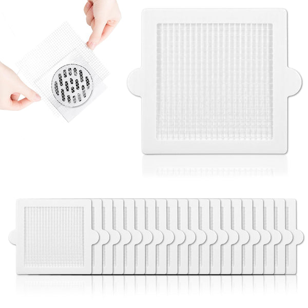 20-Pack Floor Drain Filter Adhesive Hair Trap Covers
