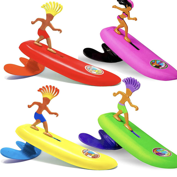 Wave Powered Mini-Surfer and Surfboard Toy