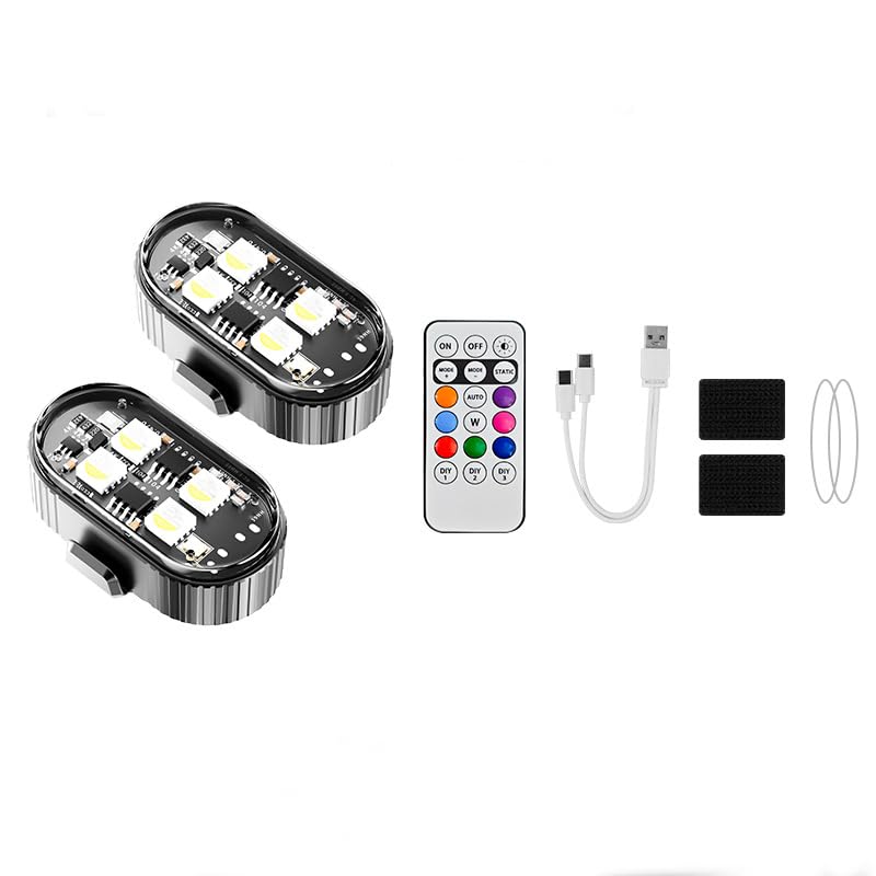 2PCS Wireless LED Strobe Lights