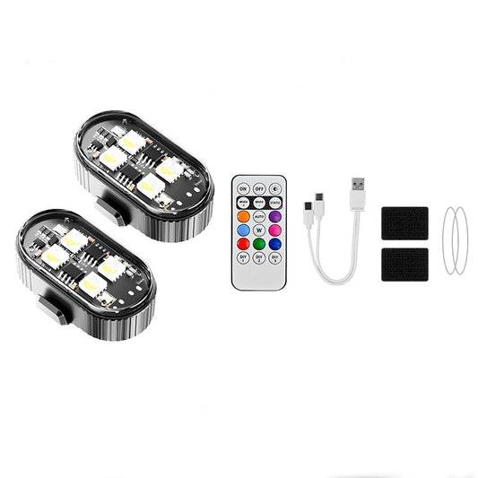 2PCS Wireless LED Strobe Lights