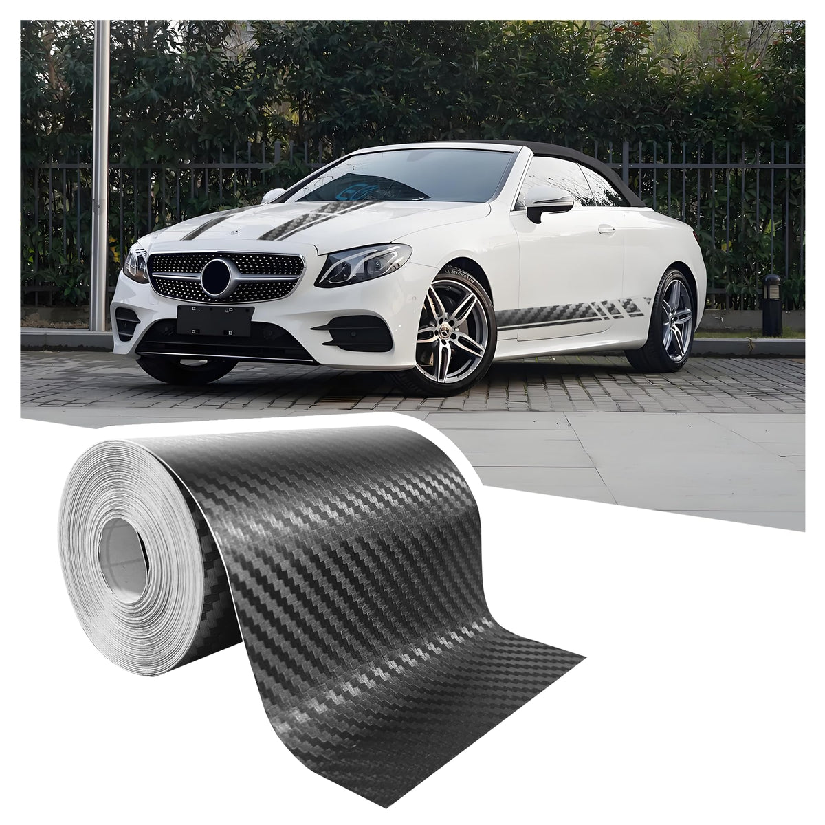 Carbon Fiber Wrap Pin Striping Tape for Cars