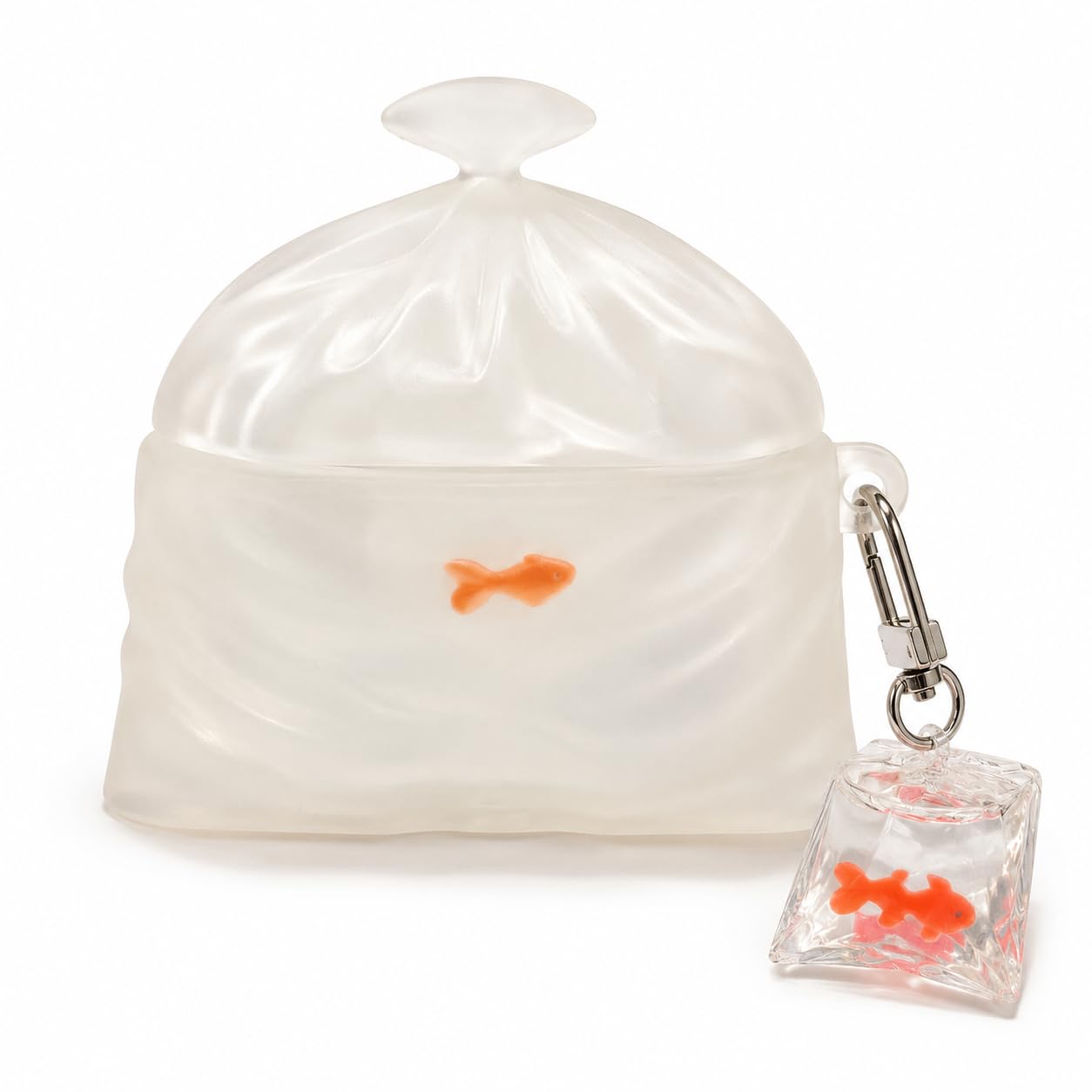 3D Funny Goldfish Bag Silicone Case