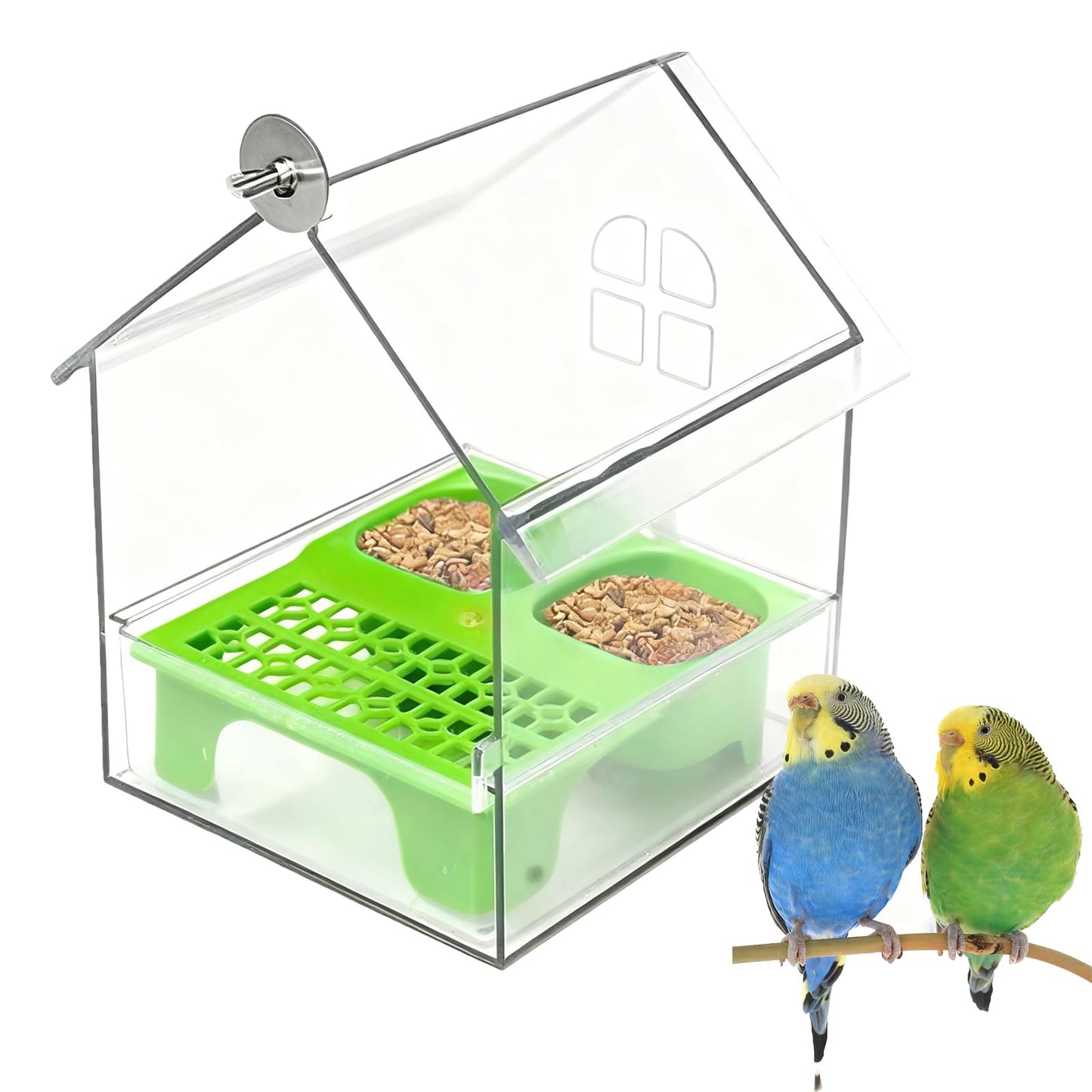 Pull-Out External Parrot Feeder