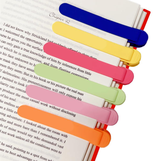 6pcs Silicone Automatic Bookmark
