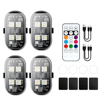 2PCS Wireless LED Strobe Lights