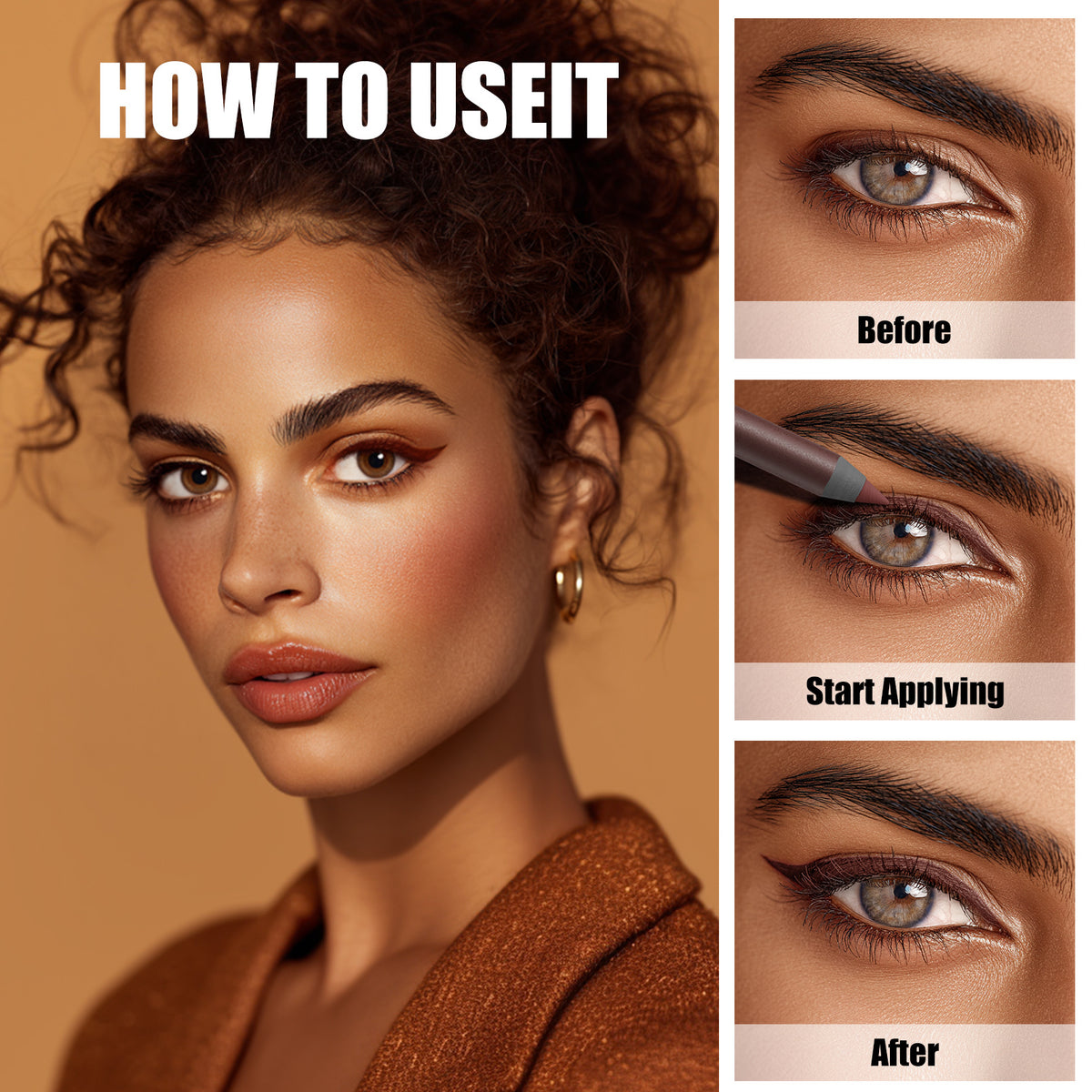 Creamy Glide-On Eyeliner Pencil for Mature Eyes