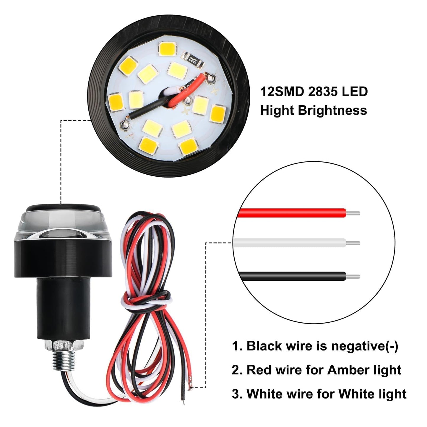 2PCS Motorcycle Turn Signal Light