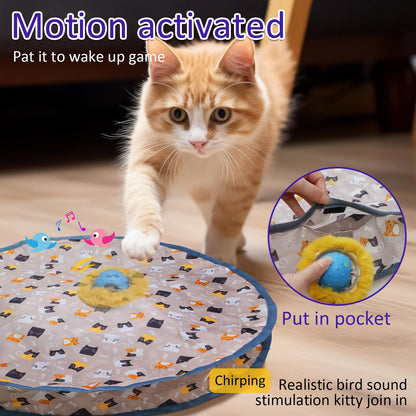 2-in-1 Cat Hunting Set: Hunting Cover & Hunting Ball