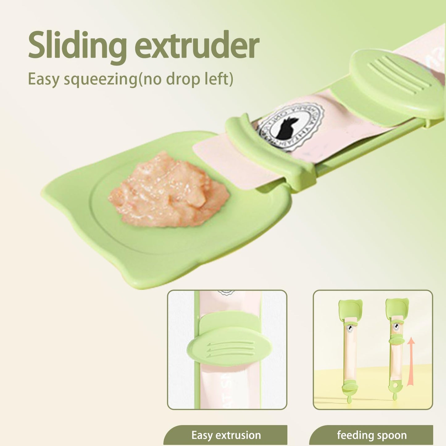 3 Pcs Cat Treat Spoon Squeeze