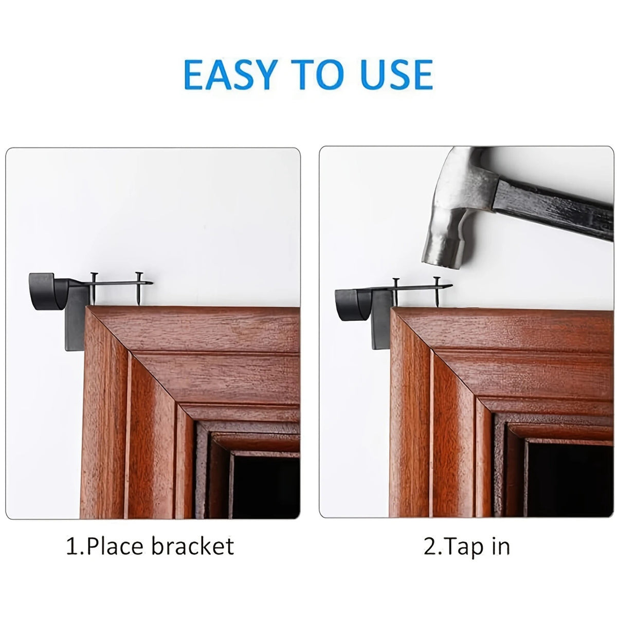 4-Piece Curtain Rod Bracket Set