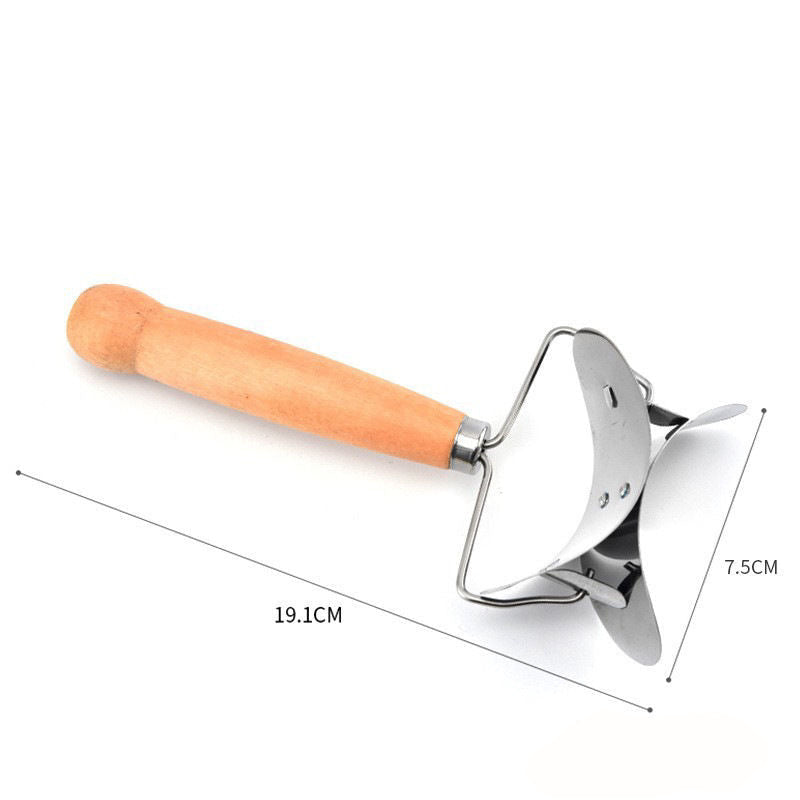 Dumpling Wrapper Dough Cutter - Stainless Steel Cutter - Round Roller