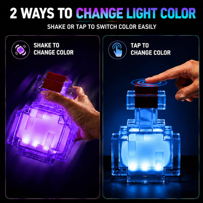 Minecraft Potion Bottle LED Color Changing