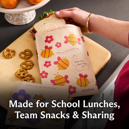 Recyclable Sealable Paper Sandwich Bags for Kids