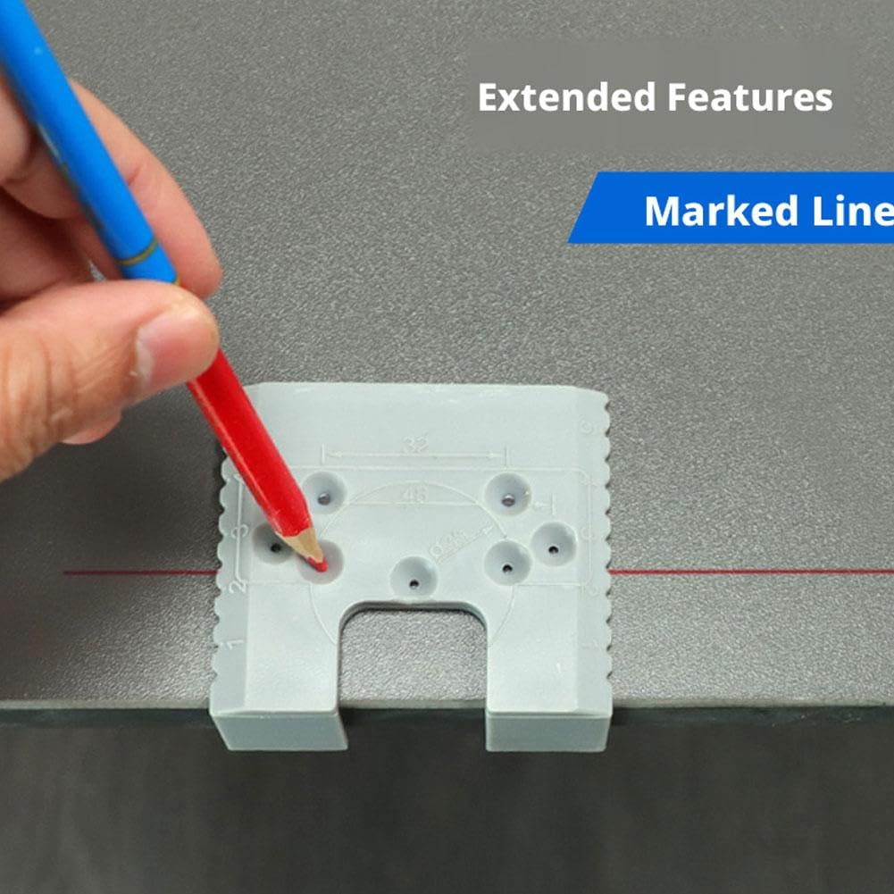 6 Pcs Magnetic Cabinet Door Hinge Spacer with Scale
