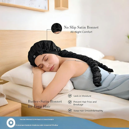 Heatless Curl Satin Bonnet for Sleeping