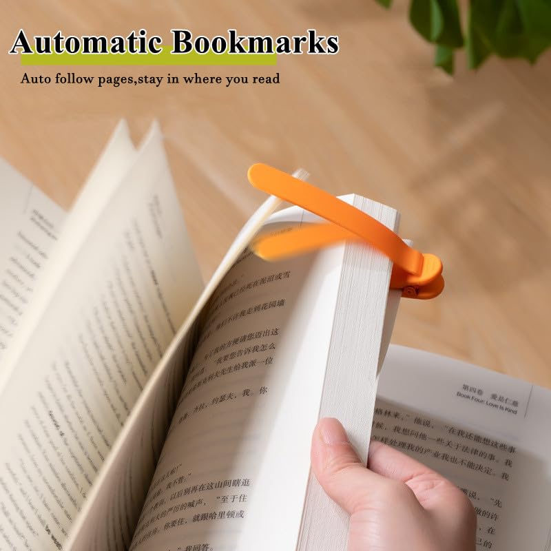6pcs Silicone Automatic Bookmark