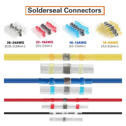 250Pcs Solder Sealed Wire Connectors Heat