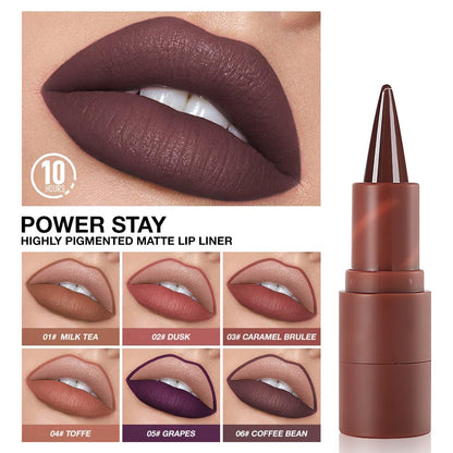 Deep Matte Crayon Lip Liner Lipstick Makeup