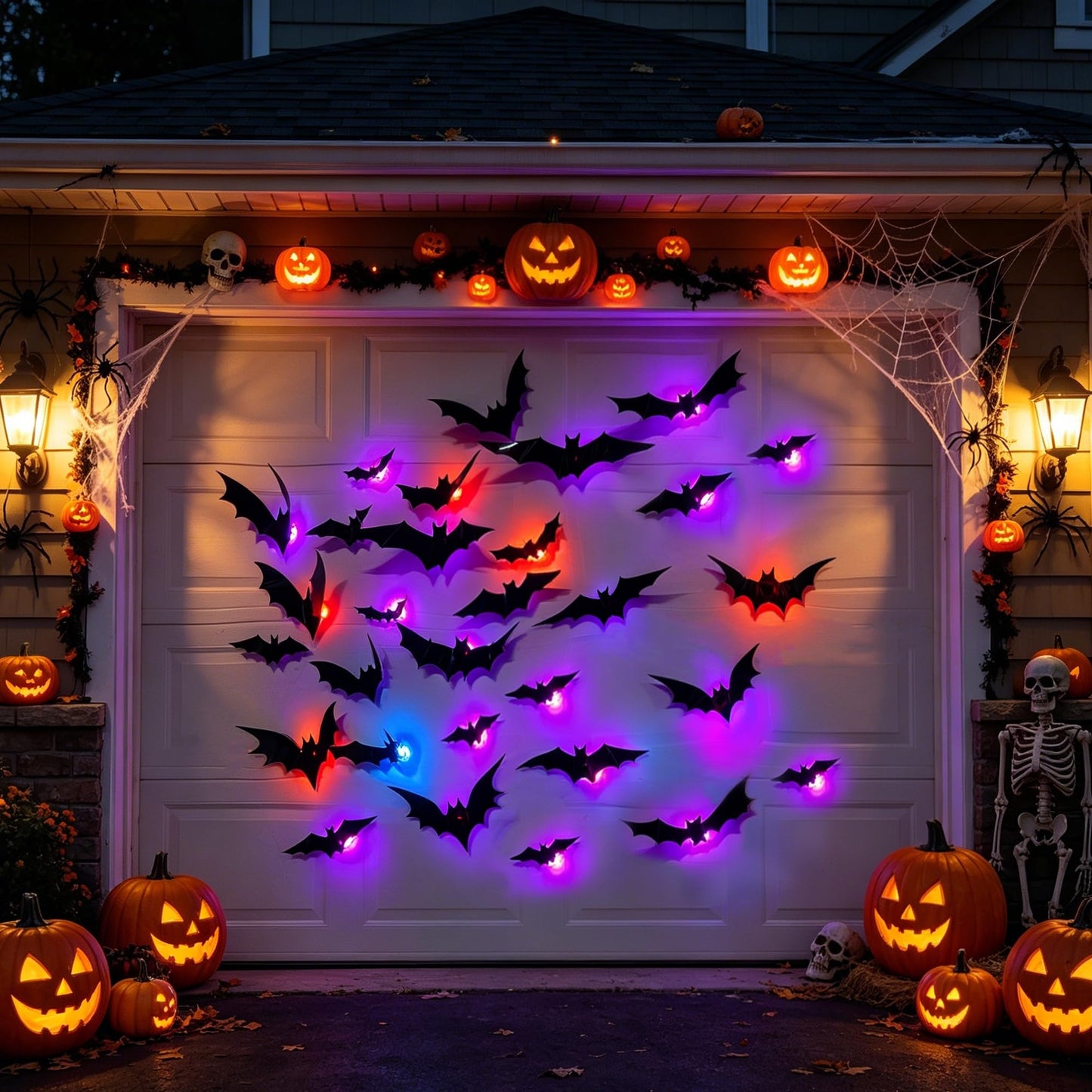 Pack Halloween Bats Wall Decor Halloween