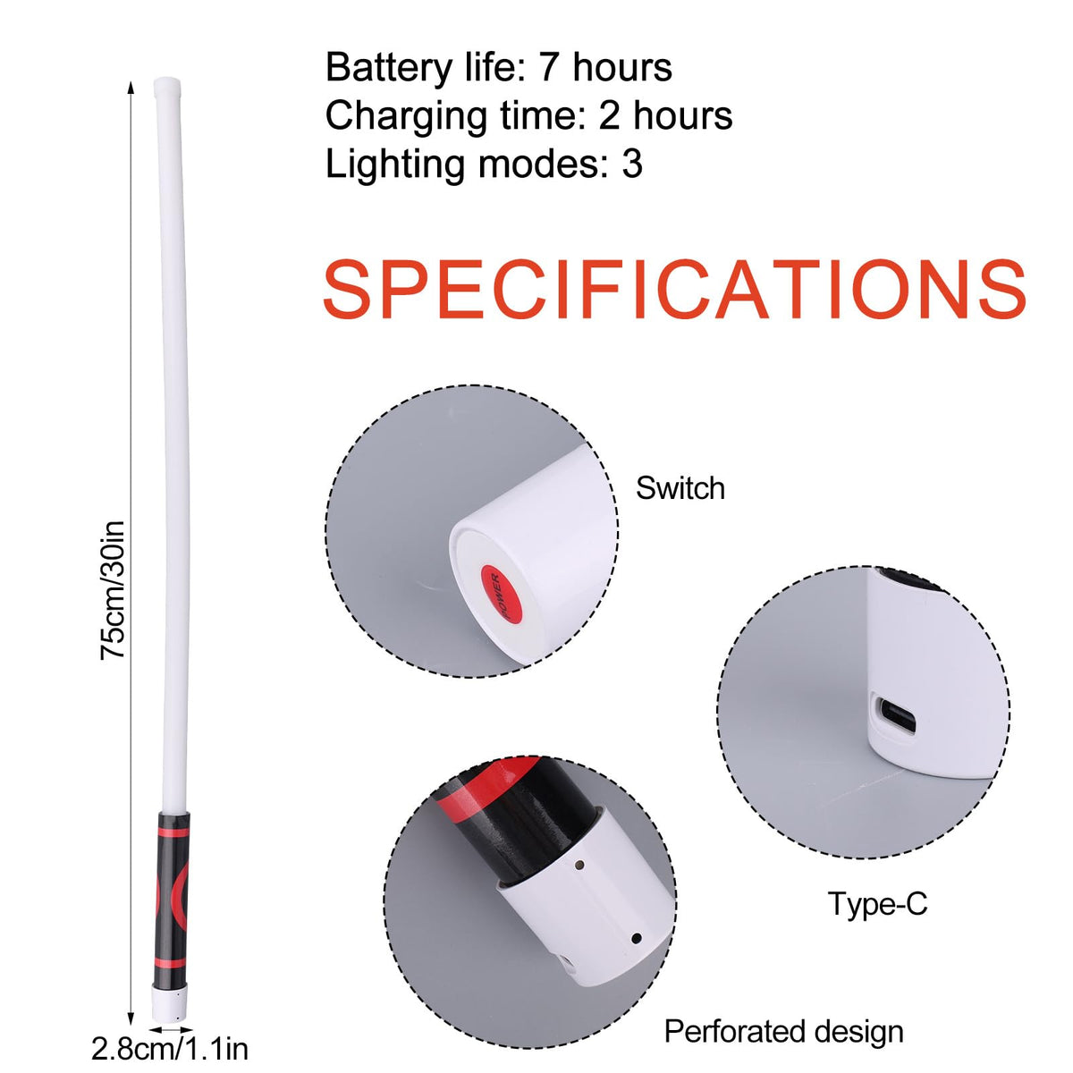 Flexible LED Flashlight Stick