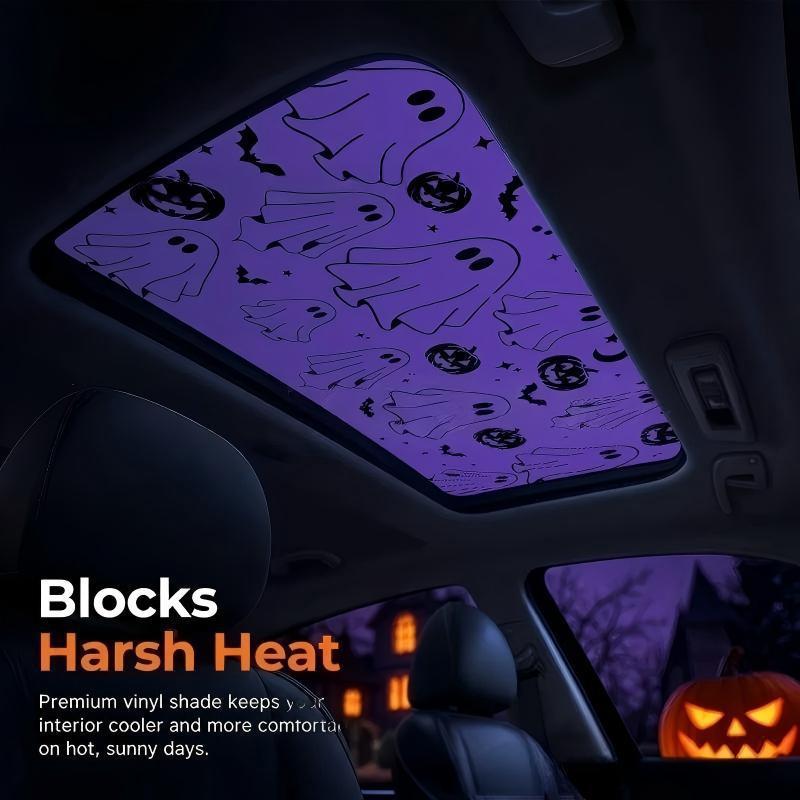Halloween Ghost and Pumpkin Car Decal