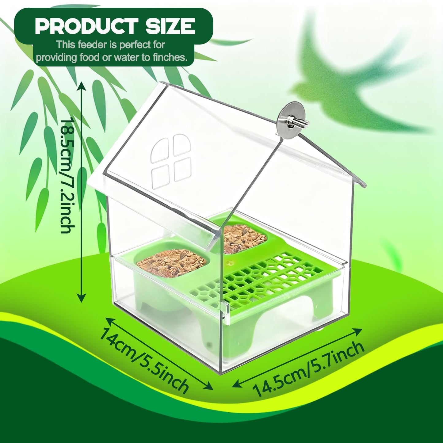 Pull-Out External Parrot Feeder