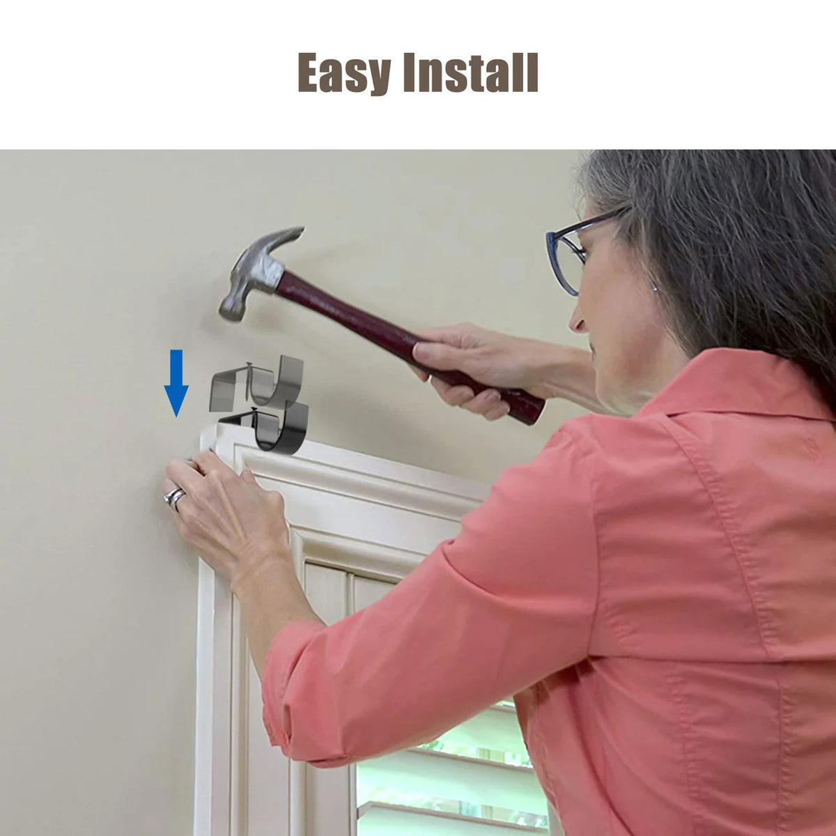 4-Piece Curtain Rod Bracket Set
