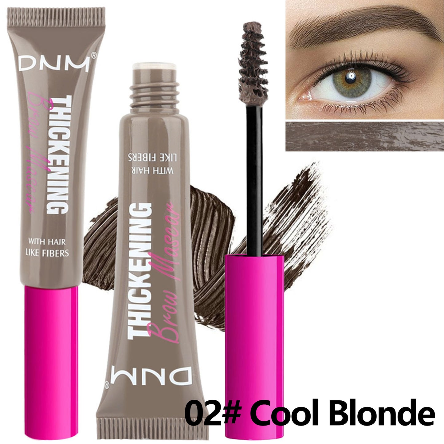 Tinted Brow Gel – Waterproof Mascara for Sparse Brows, Brow & Eye Dual-Use