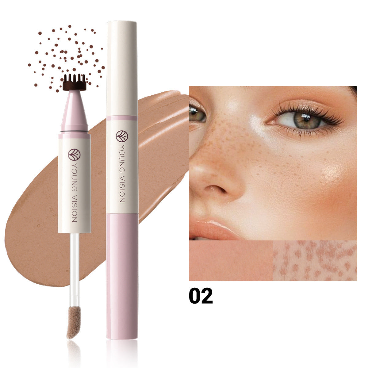 2-in-1 Freckle Stamp & Liquid Blush for Natural Daily Makeup