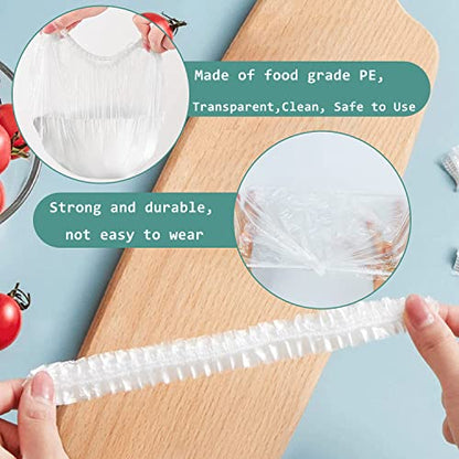 100 PCS Elastic Food Covers Fresh Keeping Bags