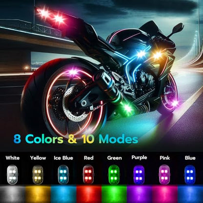 2PCS Wireless LED Strobe Lights