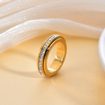 Titanium Fidget Rings for Women Anxiety Relasing