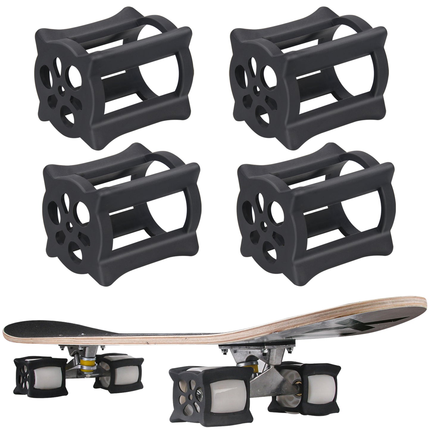 Set of 4 Scooter Wheel Stabilizers/Trainers for Practicing Ollies