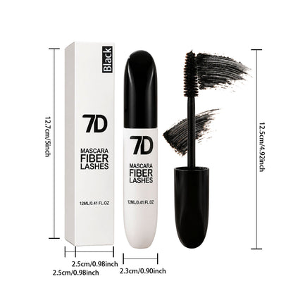 7D Silk Fiber Black Eyelashes Mascara - Mascara Volume and Length-12ML