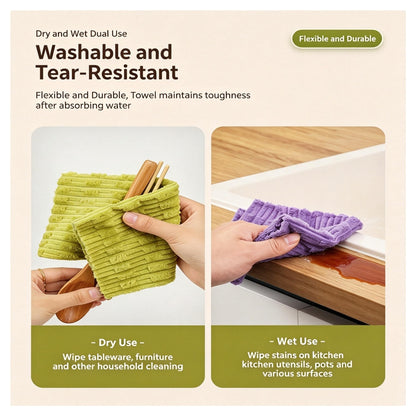 Tearable Plush Cleaning Cloth Roll