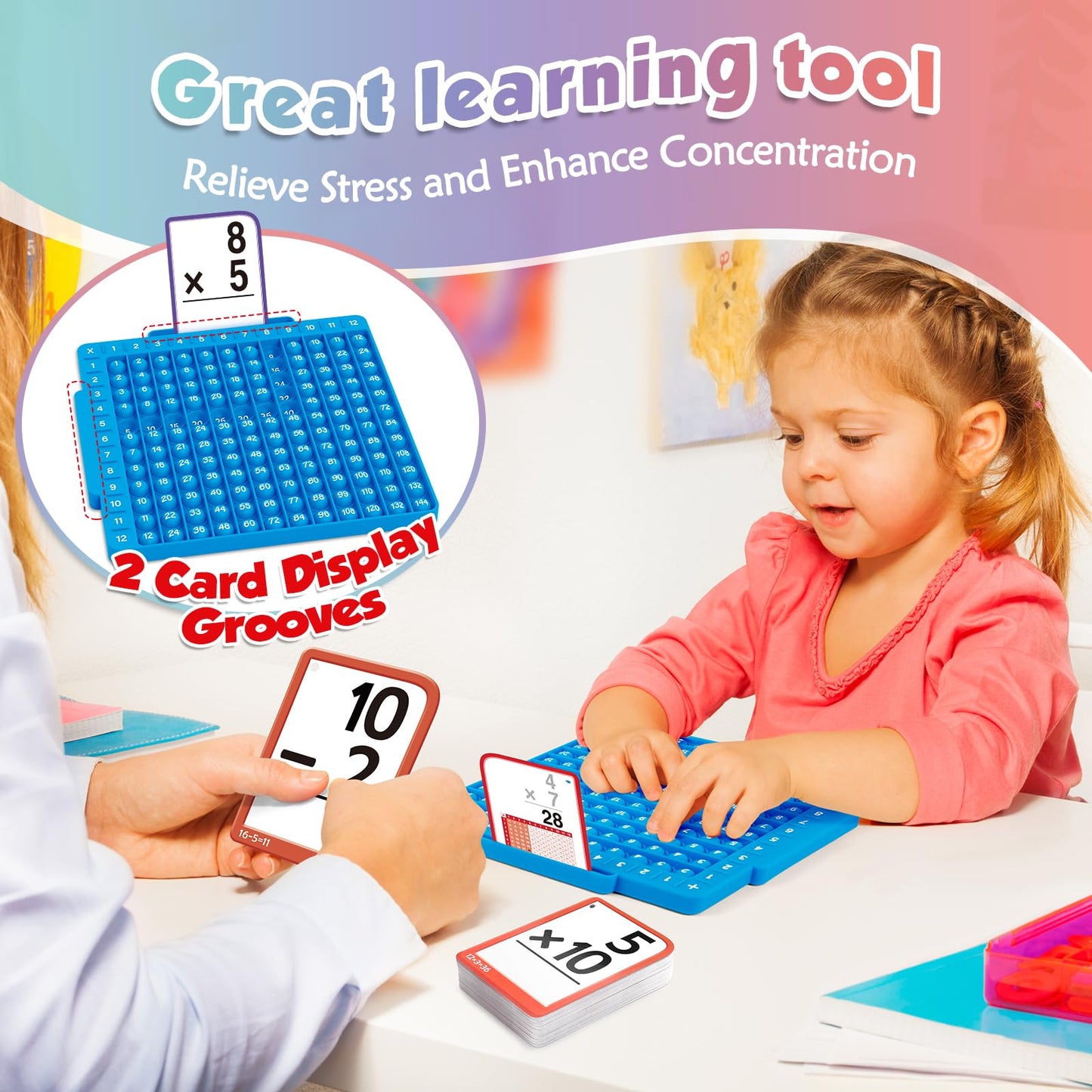 Math Flash Cards + Math Board