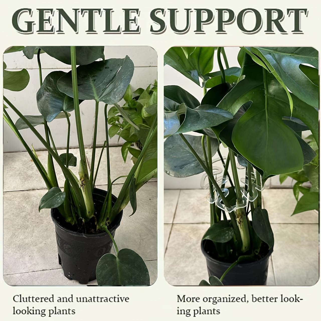 5-Pack Clear Flexible Plant Support Clips