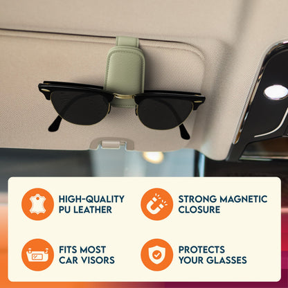2 PSC Sunglasses Holder for Car Visor