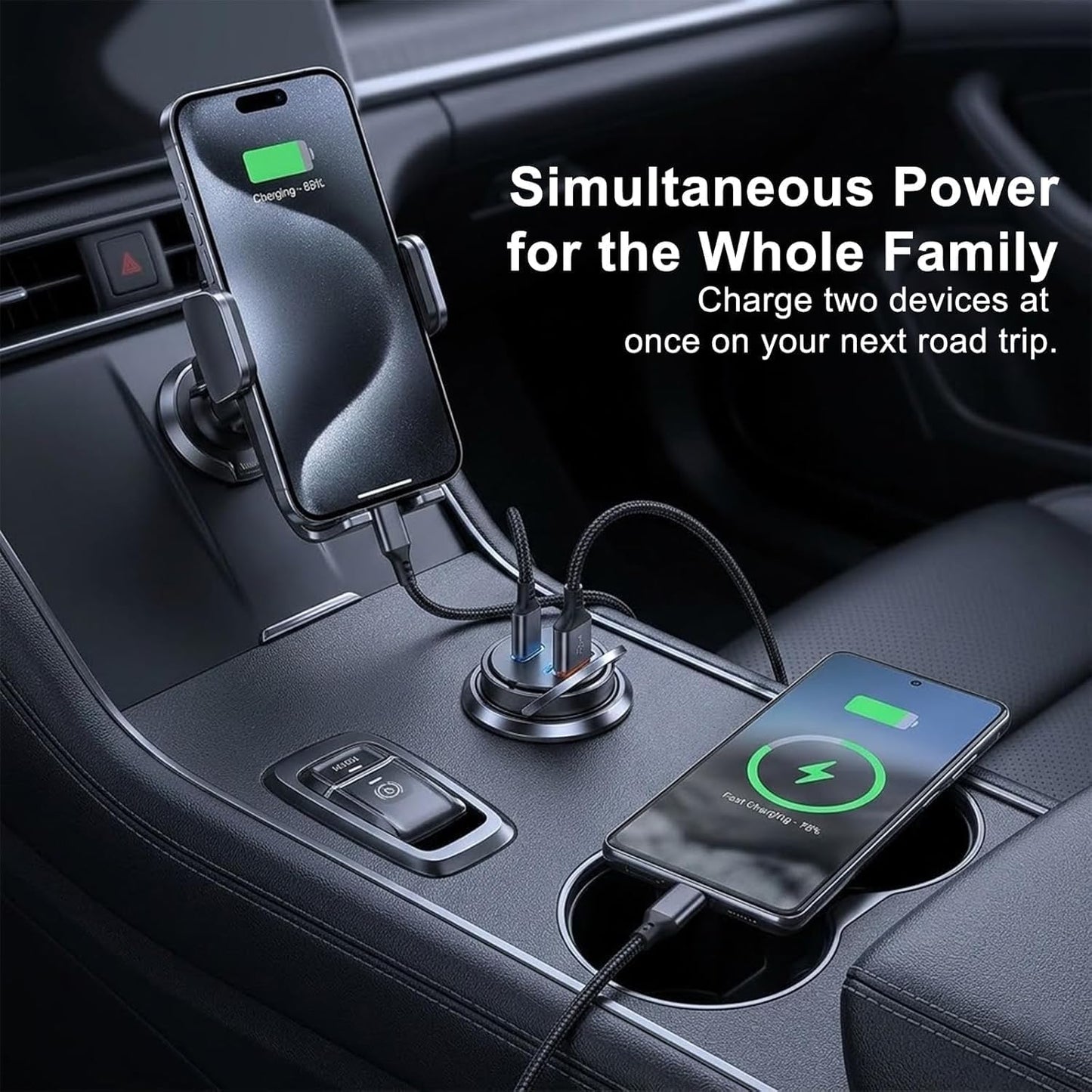 2 Psc Car Fast Charging Charger
