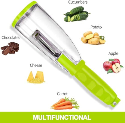 Vegetable Peeler Fruit Peeler with Container Stainless