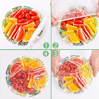 100 PCS Elastic Food Covers Fresh Keeping Bags
