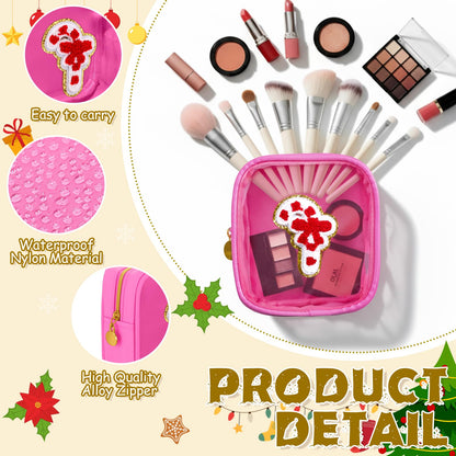Christmas Makeup Bags Clear Zipper