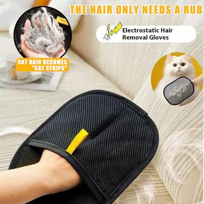 Pet Hair Removal Glove for Cats & Dogs