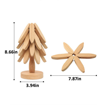 Natural Tree Trivet Set
