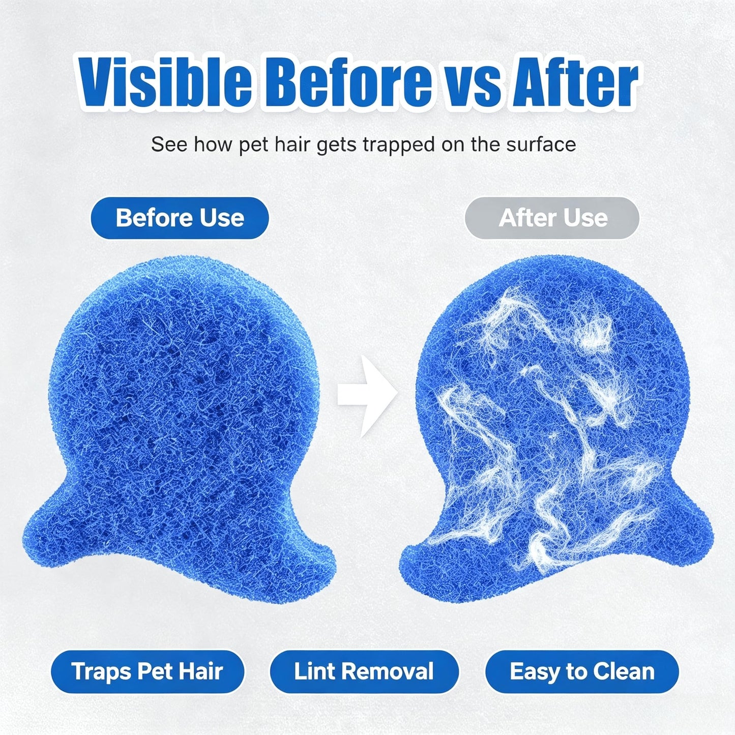 10 PCS Pet Hair Remover for Laundry or Washing Machine